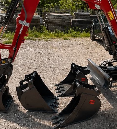 Komplet łyżek do mini koparki Yanmar SV26